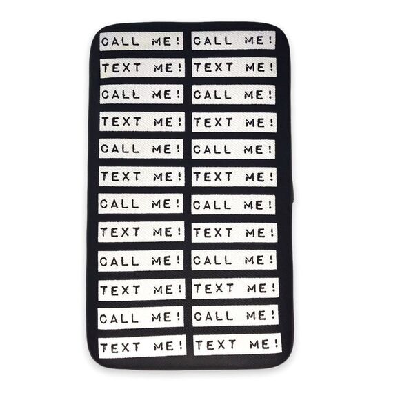 Call Me Text Me wallet clutch - Picture 2 of 6